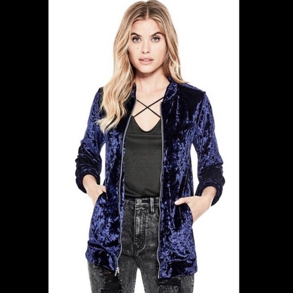 guess velvet jacket